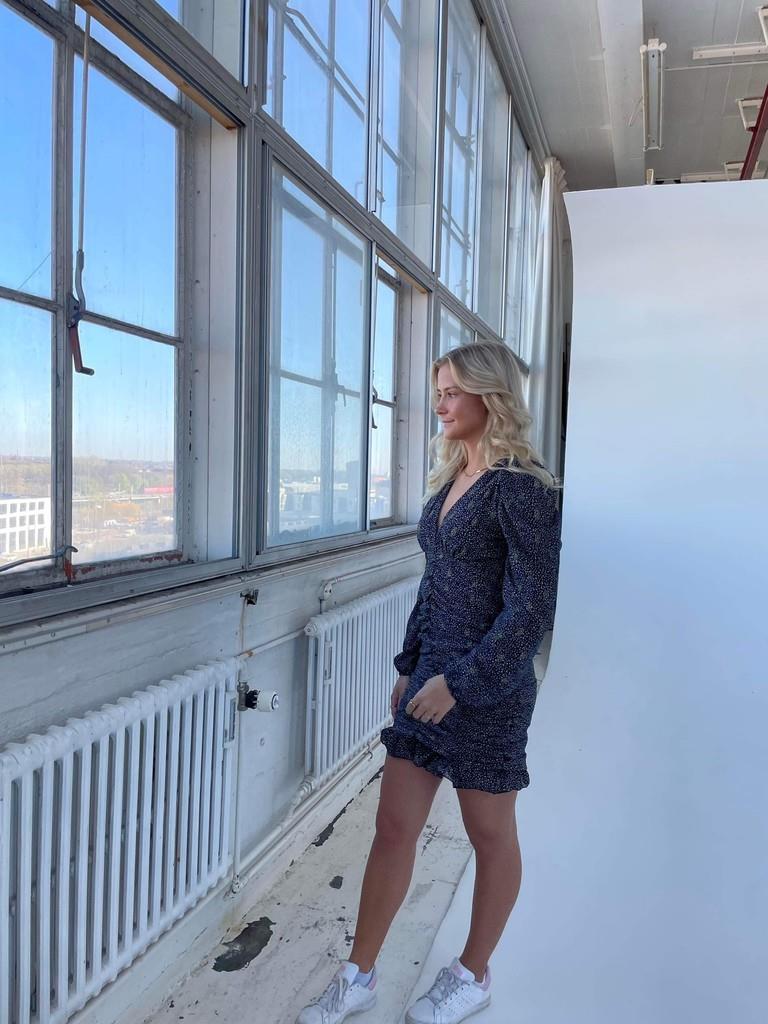 Sara dress with pattern