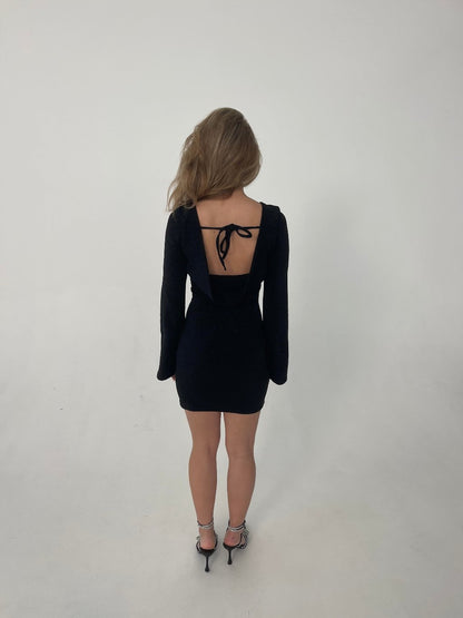 Solange glitter dress - Black