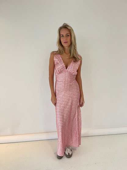 Marielle dress with clam pattern