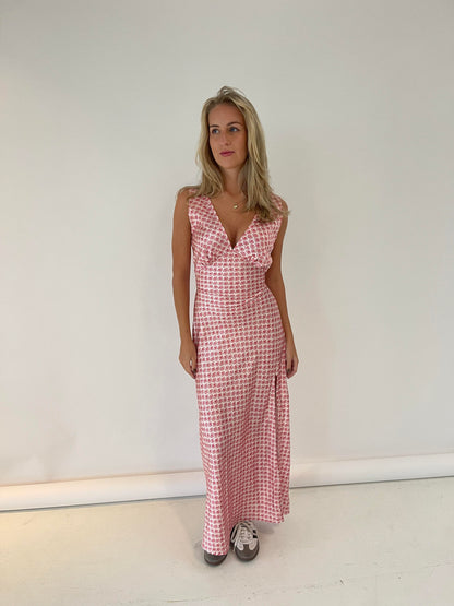 Marielle dress with clam pattern