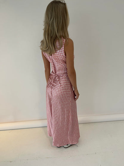 Marielle dress with clam pattern
