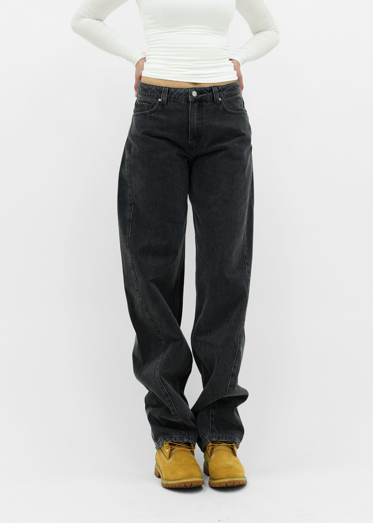 Balloon jeans dark grey (tall)