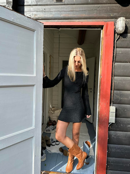 Solange glitter dress - Black