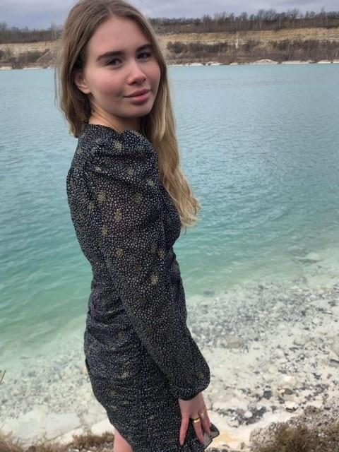 Sara dress with pattern