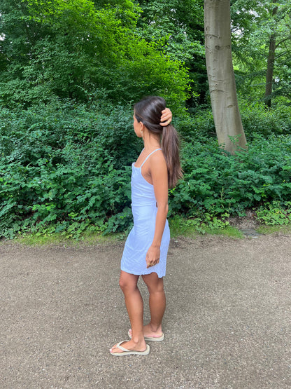 Minta dress with open back - White