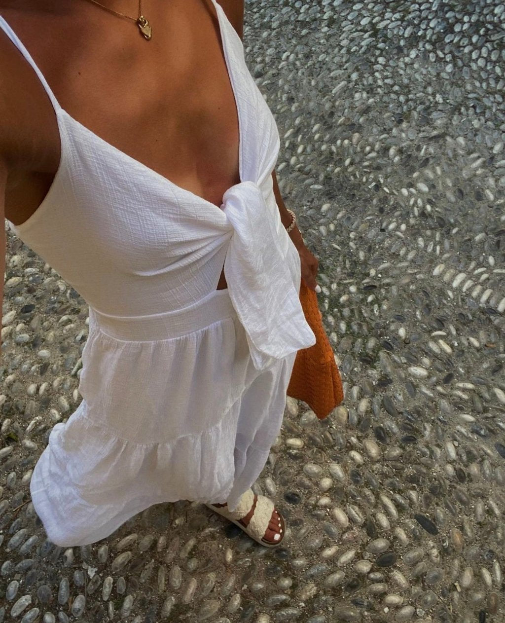 Lydia dress - white