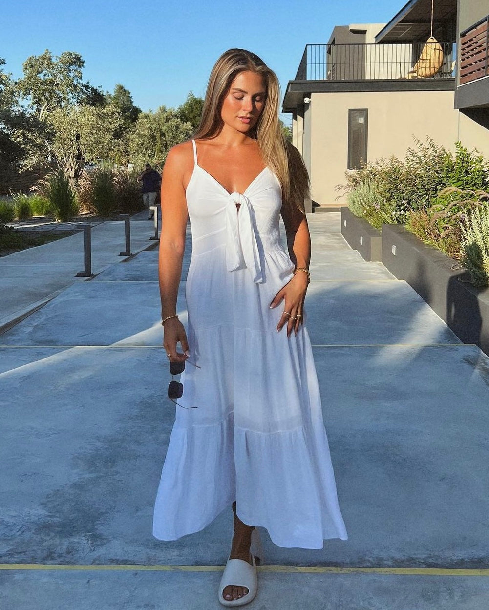 Lydia dress - white