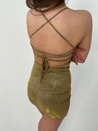 Roksana dress - Gold
