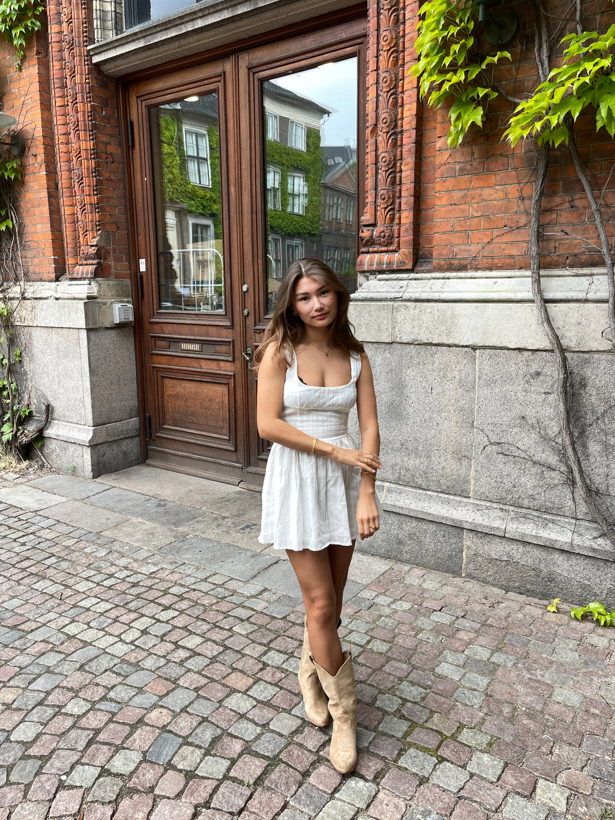 Augusta mini dress - White