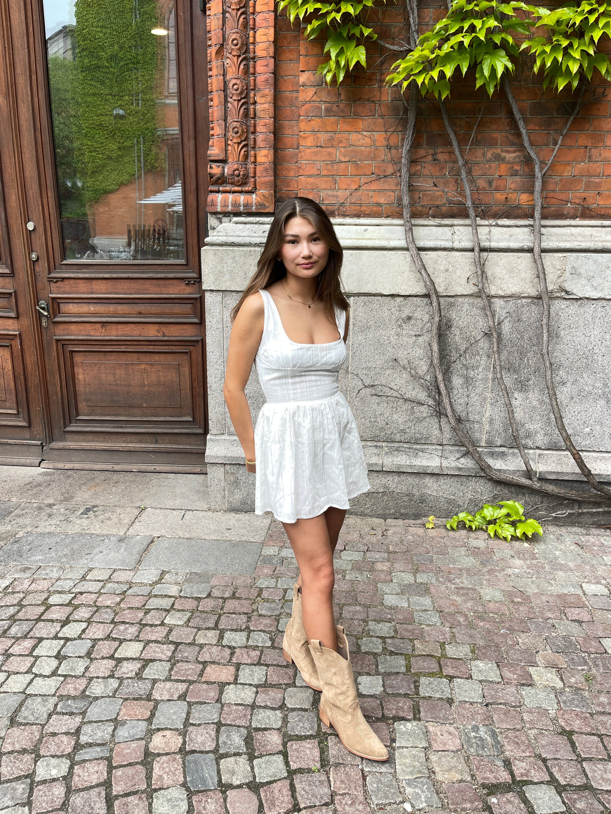 Augusta mini dress - White