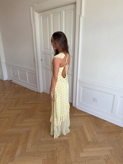 Froda dress with dots - Yellow