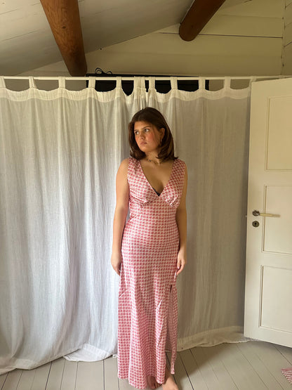 Marielle dress with clam pattern