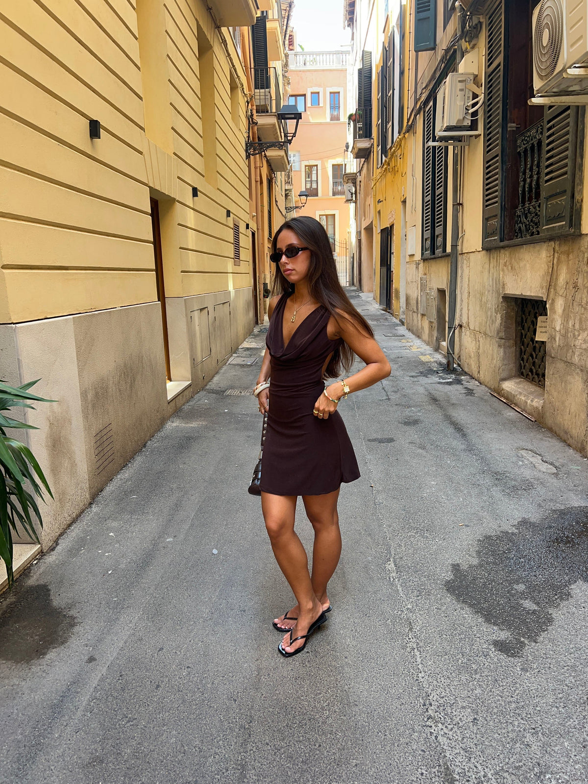 Lonie dress - Brown