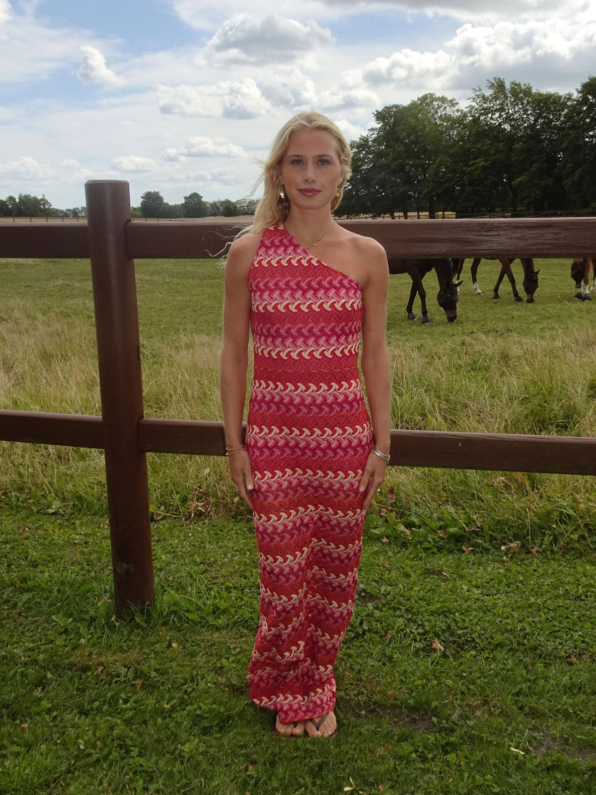 Evanthe patterned dress – Multi coloured