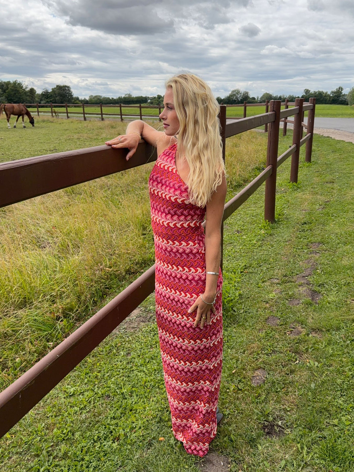 Evanthe patterned dress – Multi coloured