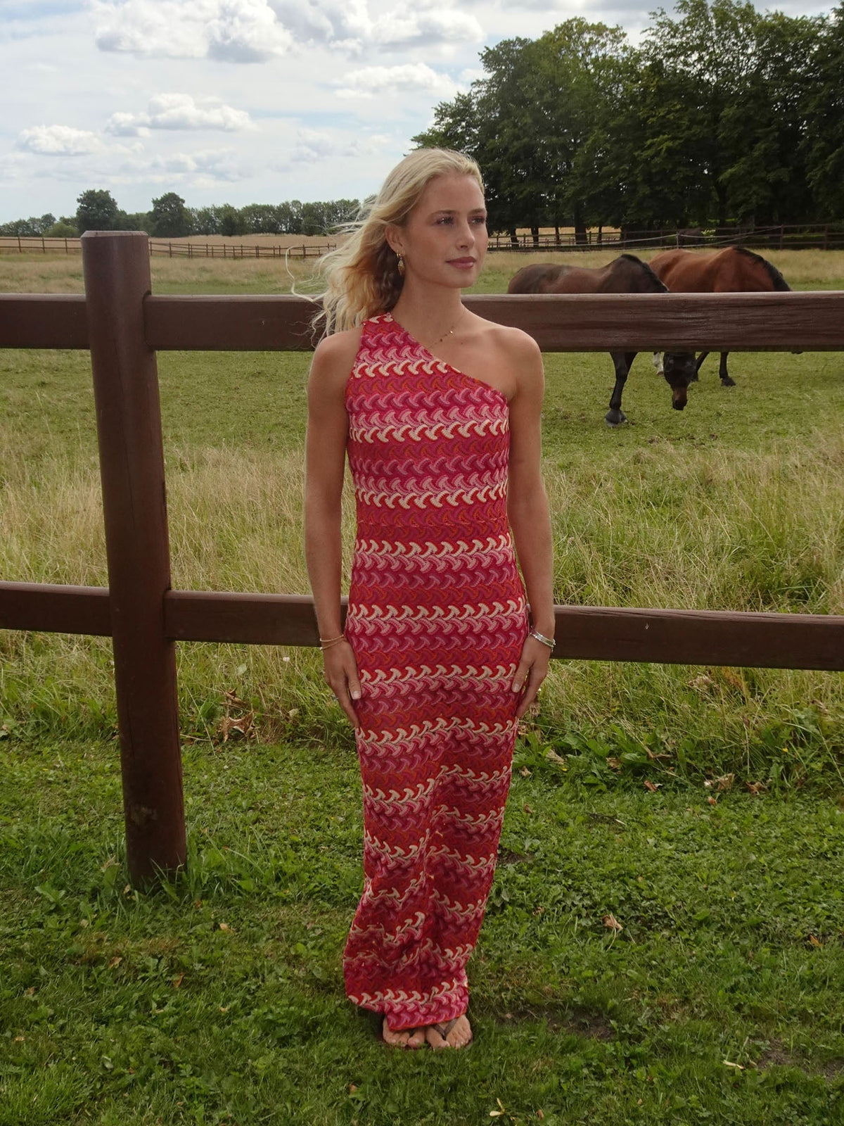 Evanthe patterned dress – Multi coloured