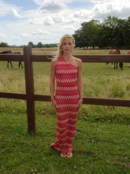 Evanthe patterned dress – Multi coloured