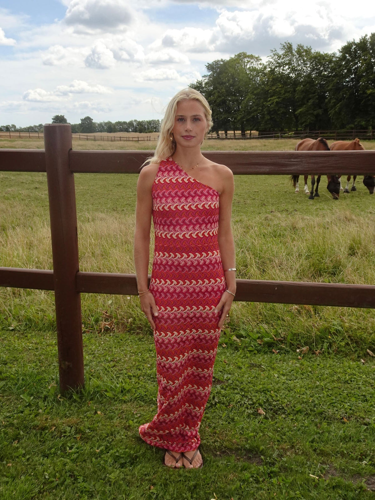 Evanthe patterned dress – Multi coloured