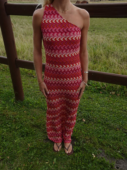 Evanthe patterned dress – Multi coloured