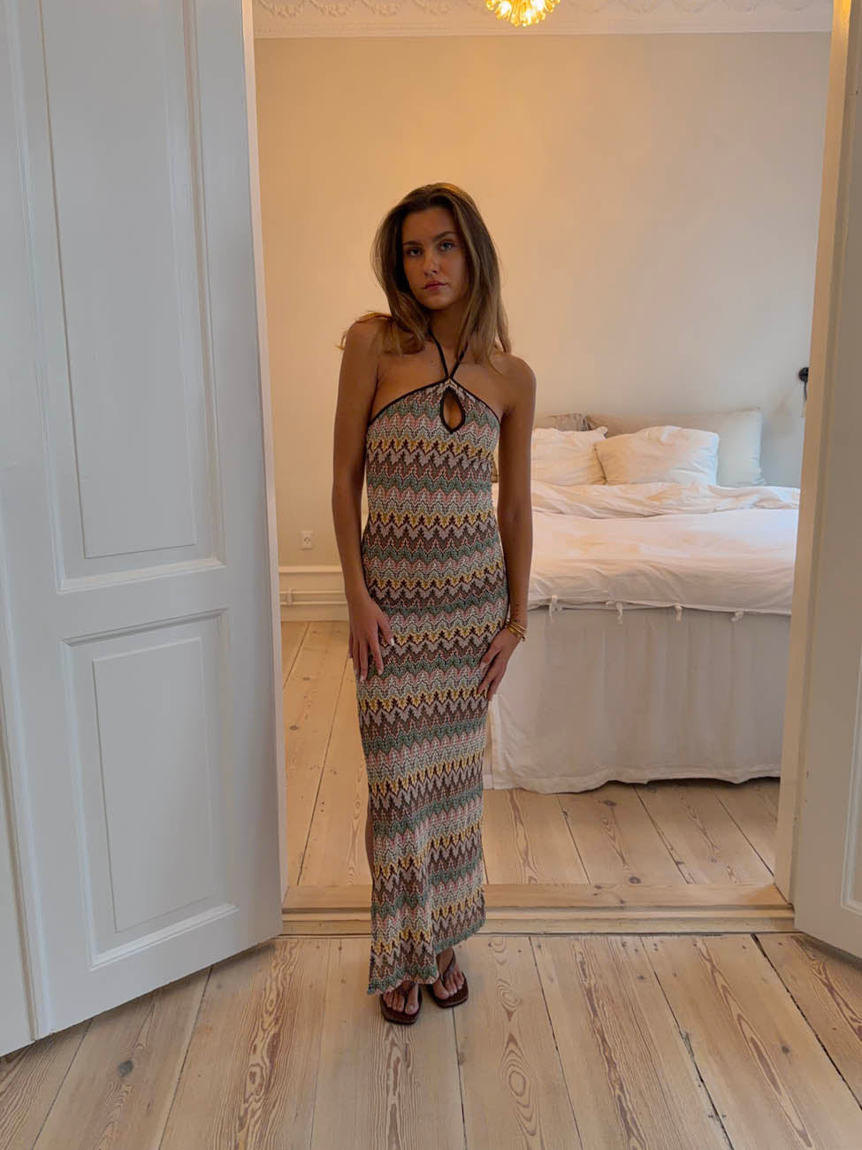 Thea dress with pattern - Multicolored