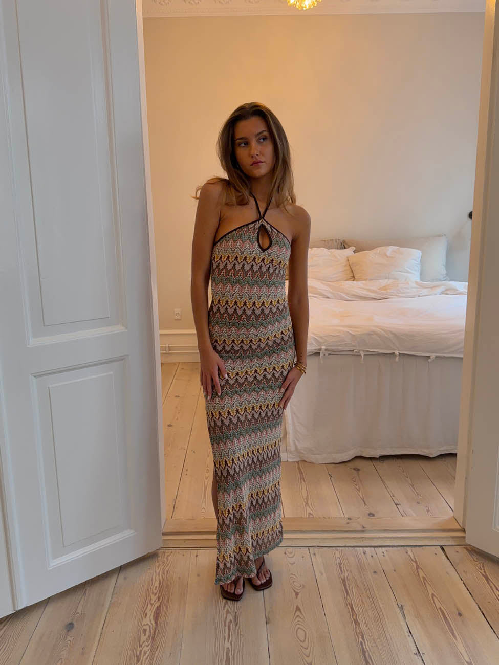Thea dress with pattern - Multicolored