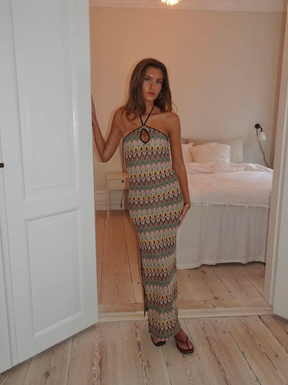 Thea dress with pattern - Multicolored