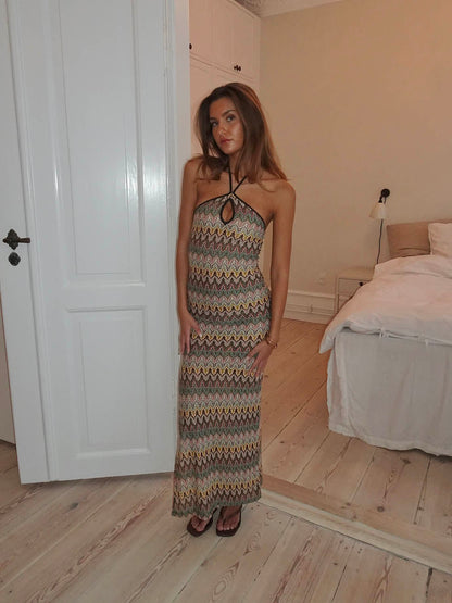 Thea dress with pattern - Multicolored