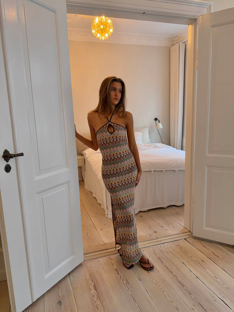 Thea dress with pattern - Multicolored