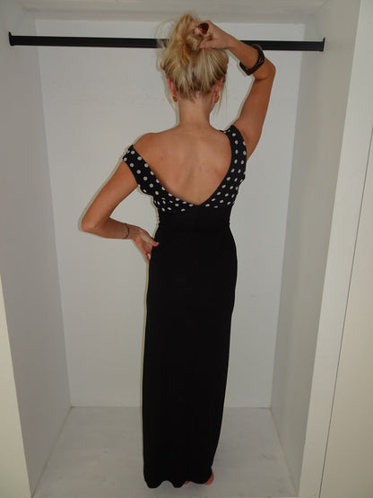 Kimmaya dress with polka dots - Black