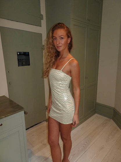 Tjorina sequin dress – White