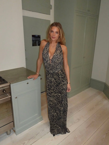 Columbine maxi dress - Animal print