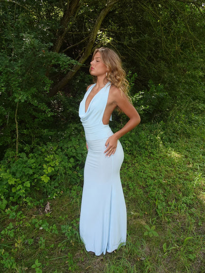 Maltina maxi dress – Light blue