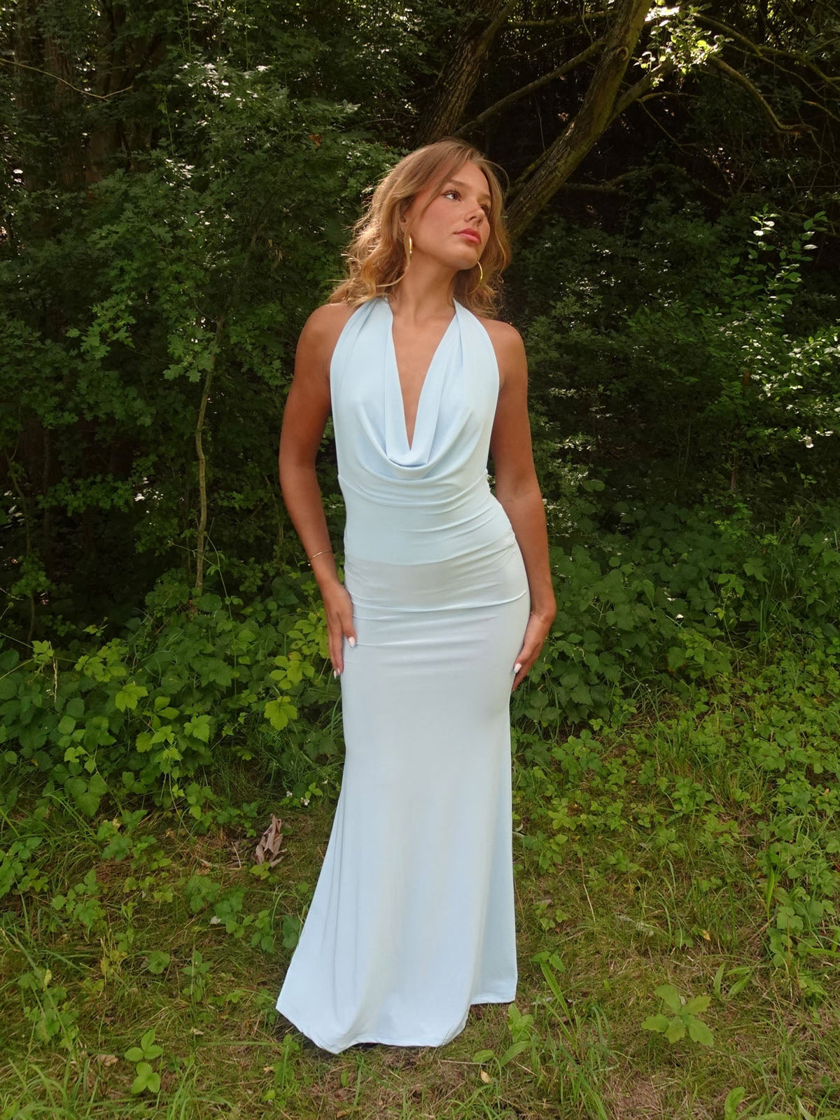 Maltina maxi dress – Light blue