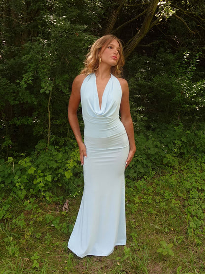 Maltina maxi dress – Light blue