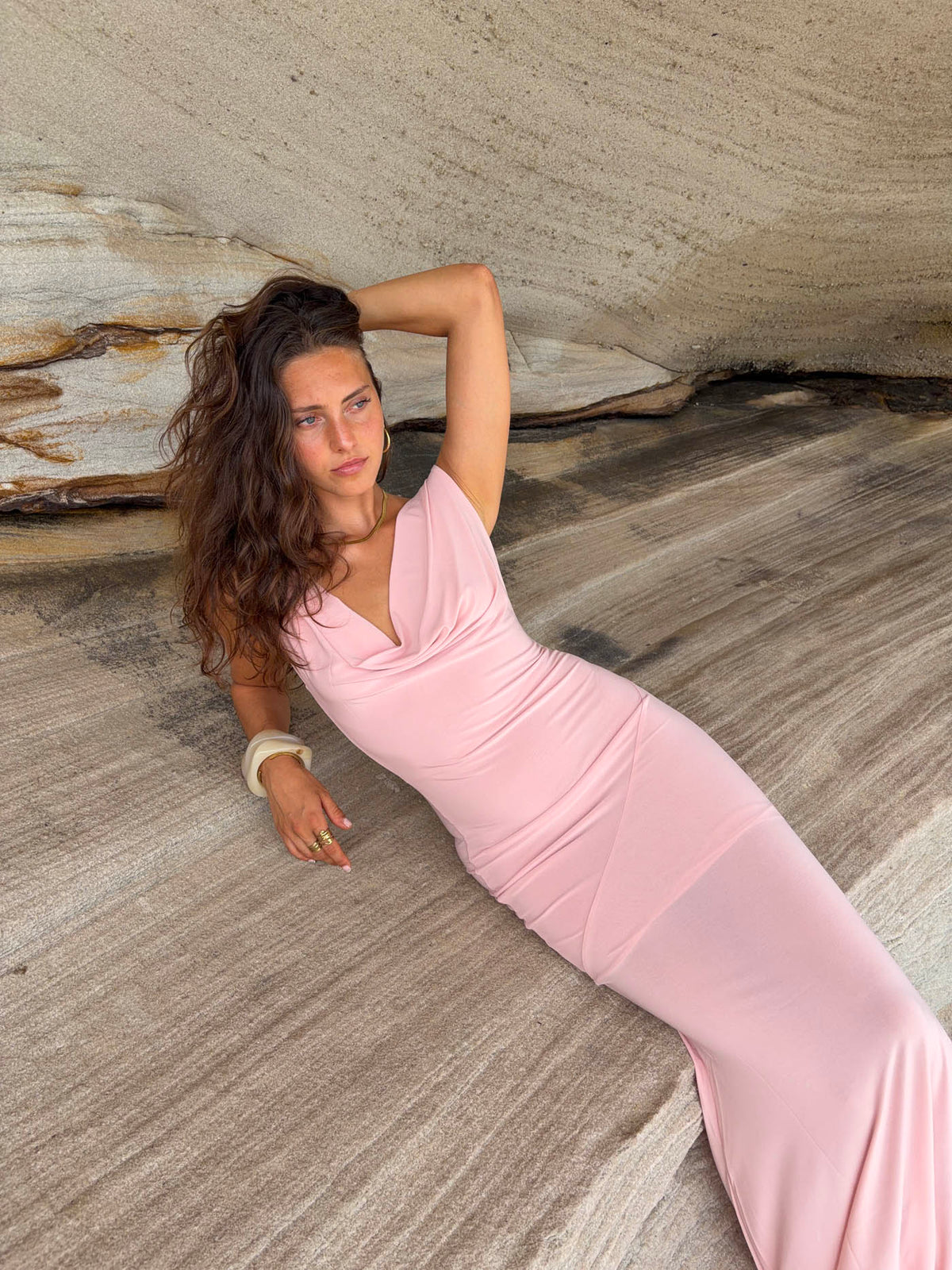 Flora maxi dress - Dusty rose