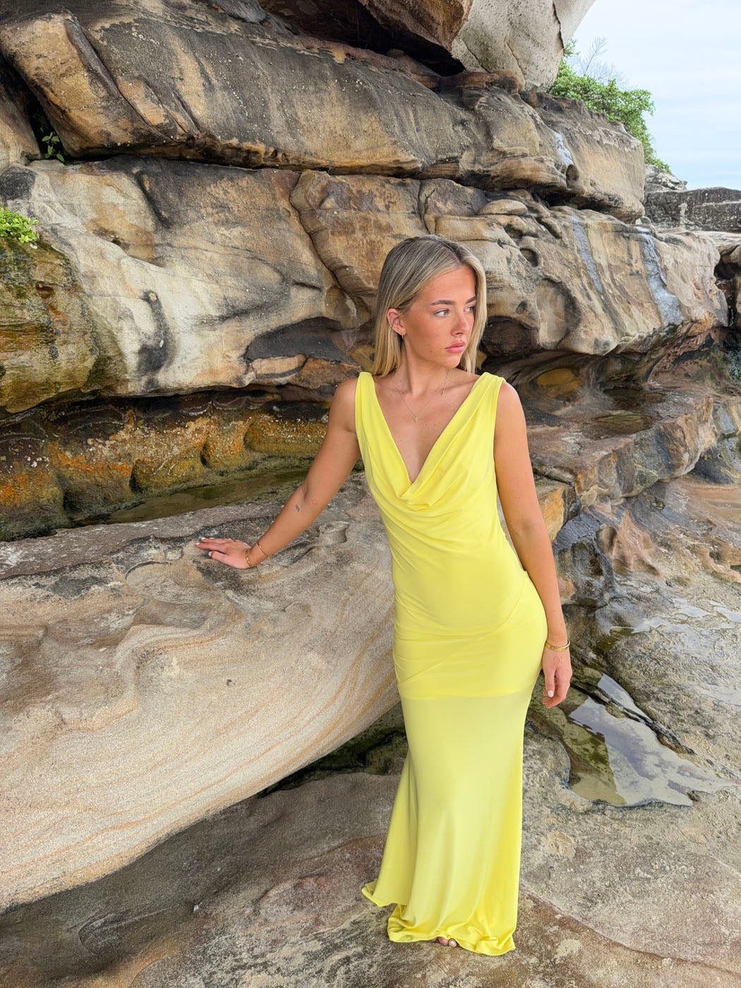 Flora maxi dress - Yellow