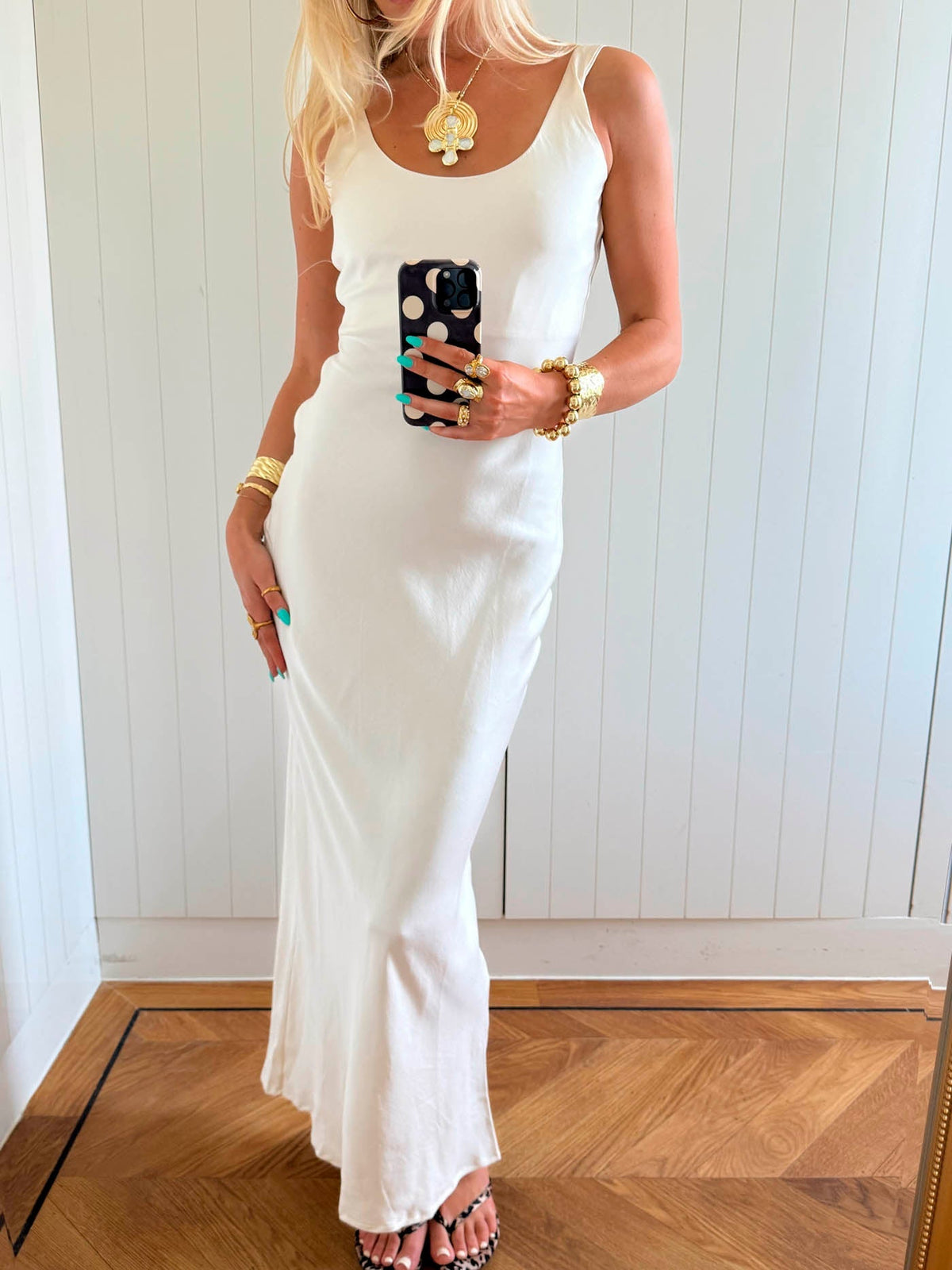 Scandivv maxi dress - White