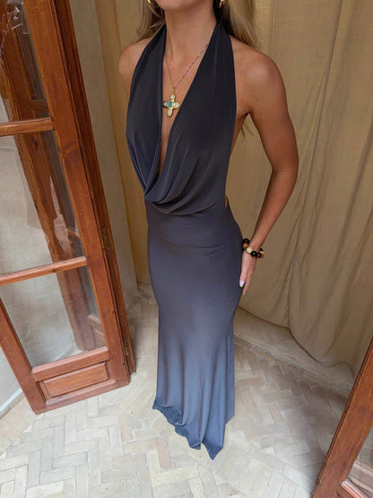 Maltina maxi dress - Grey