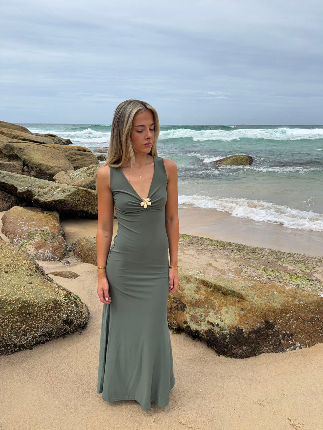Tita maxi dress - Sage green