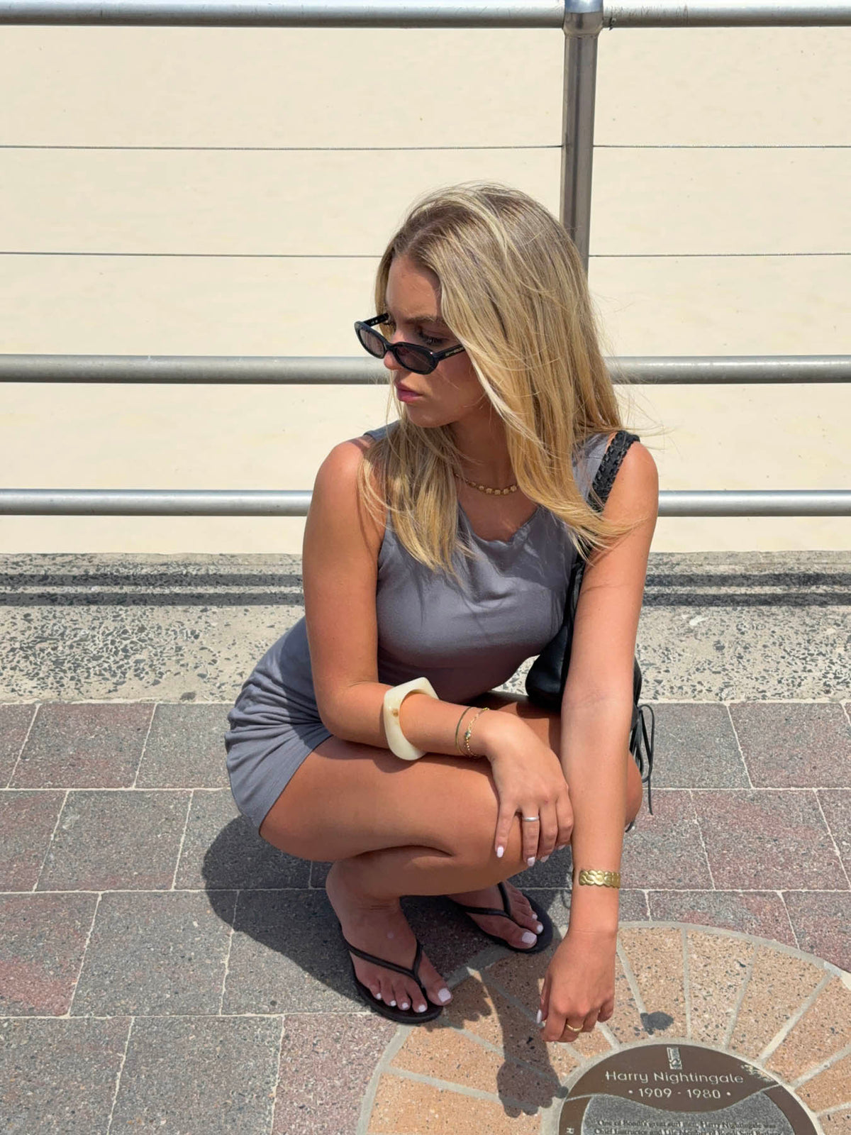 Cari mini dress - Grey