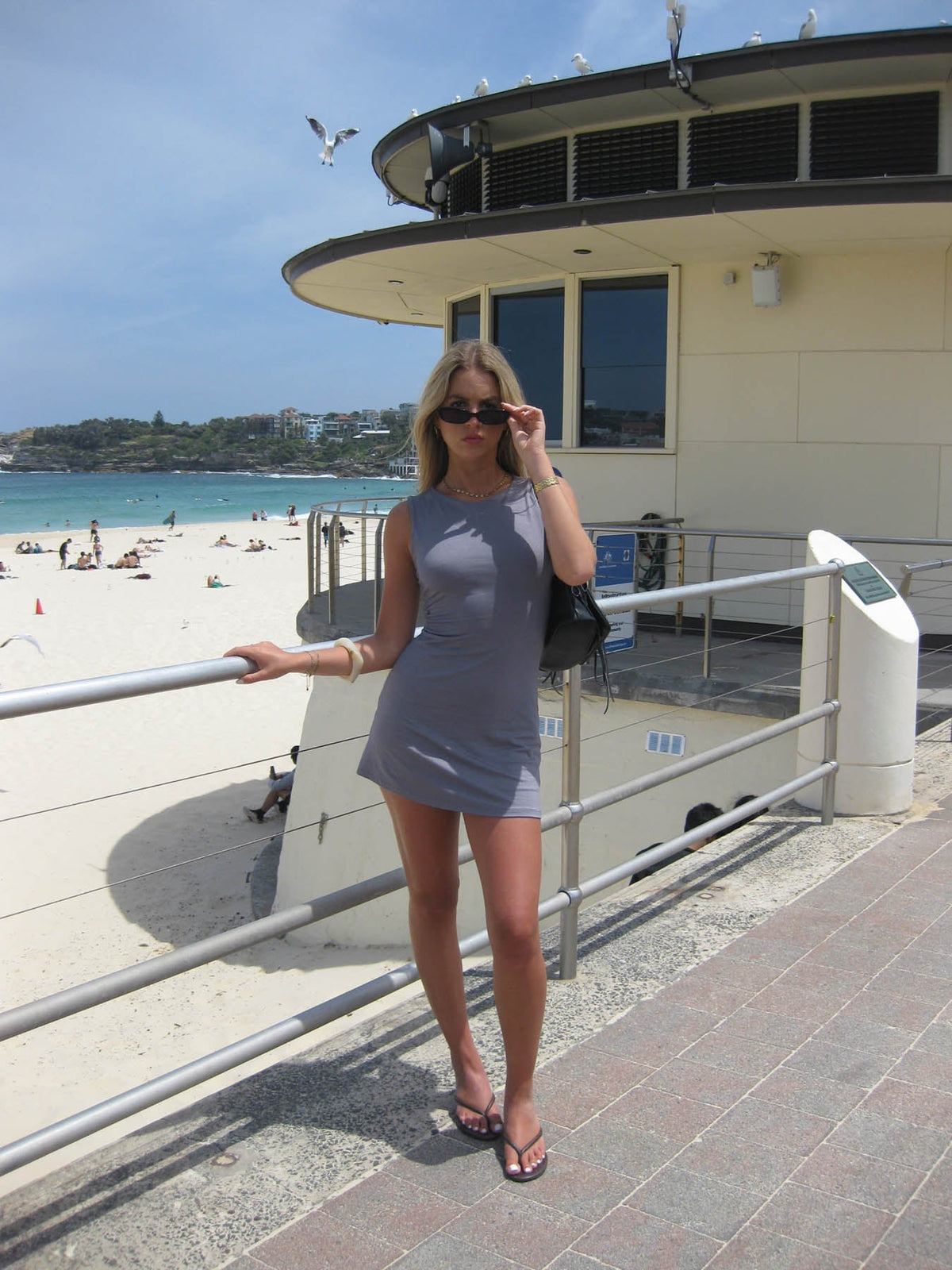 Cari mini dress - Grey