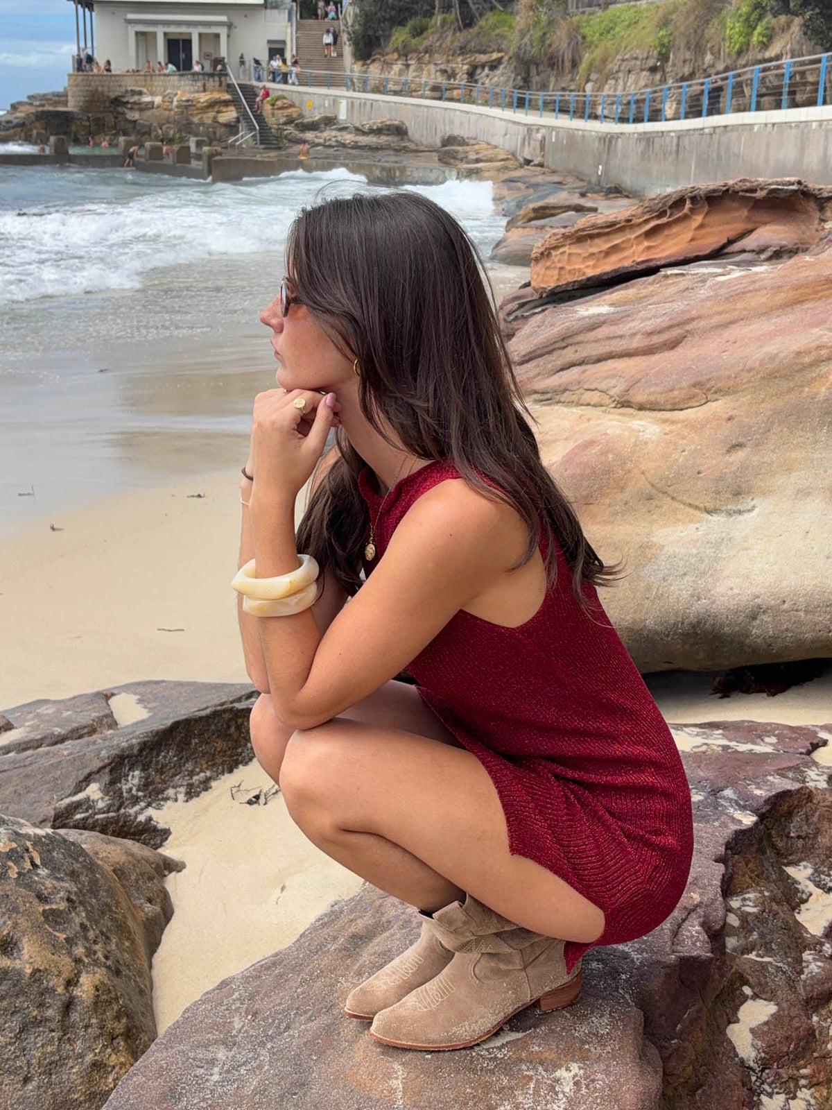 Nalle mini dress - Burgundy