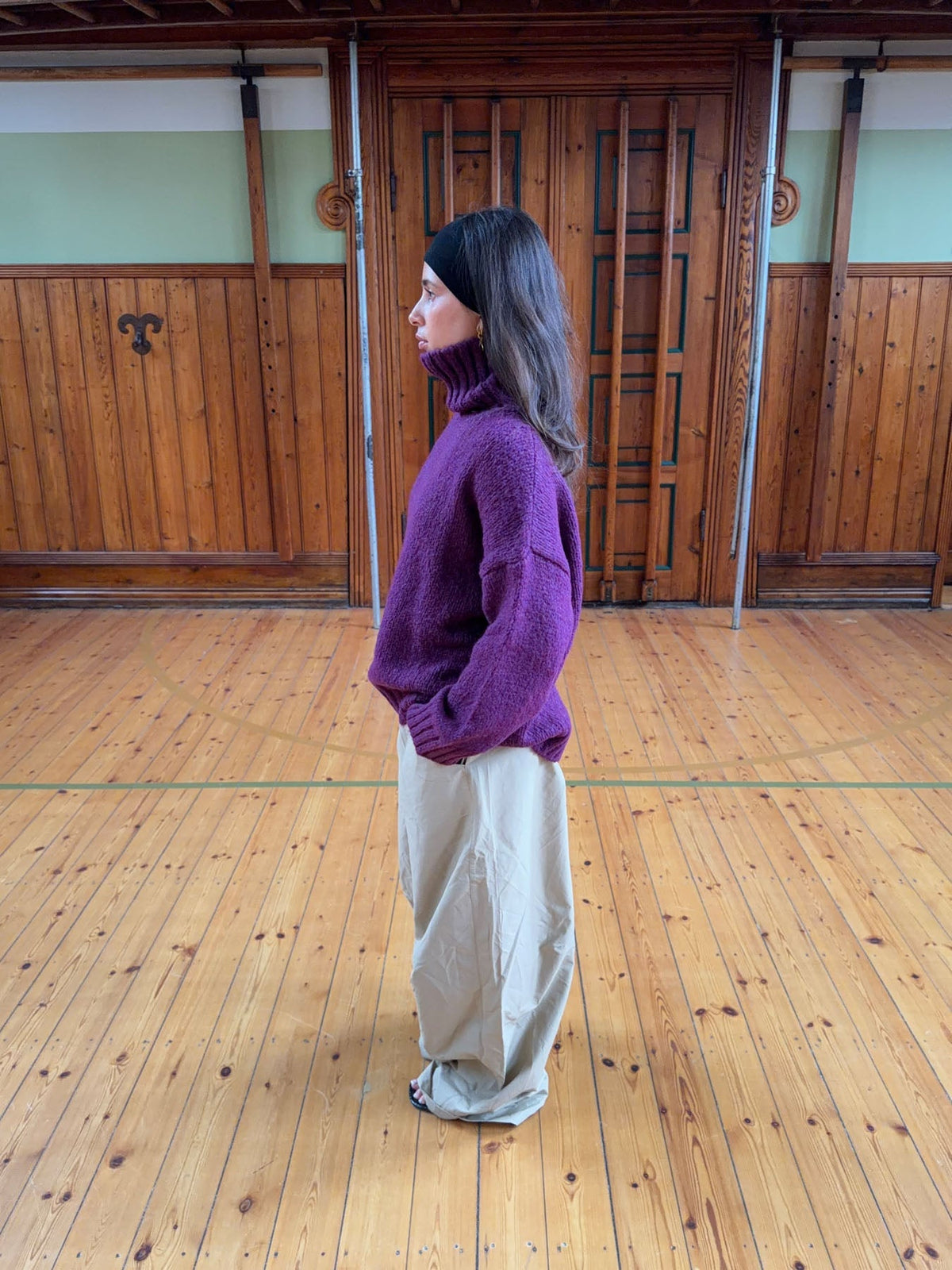 Valdamara oversized turtleneck - Purple